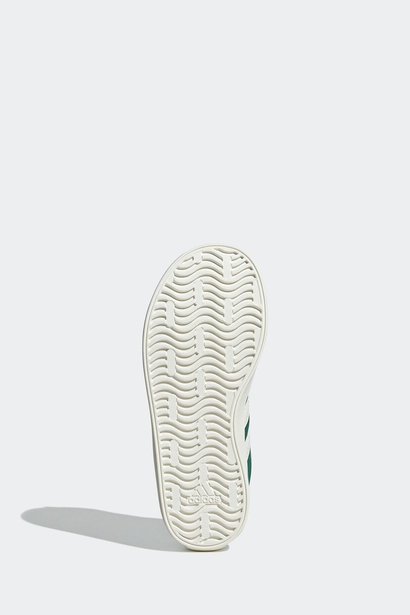 adidas Green/White Junior Sportswear VL Court Trainers - Image 9 of 11