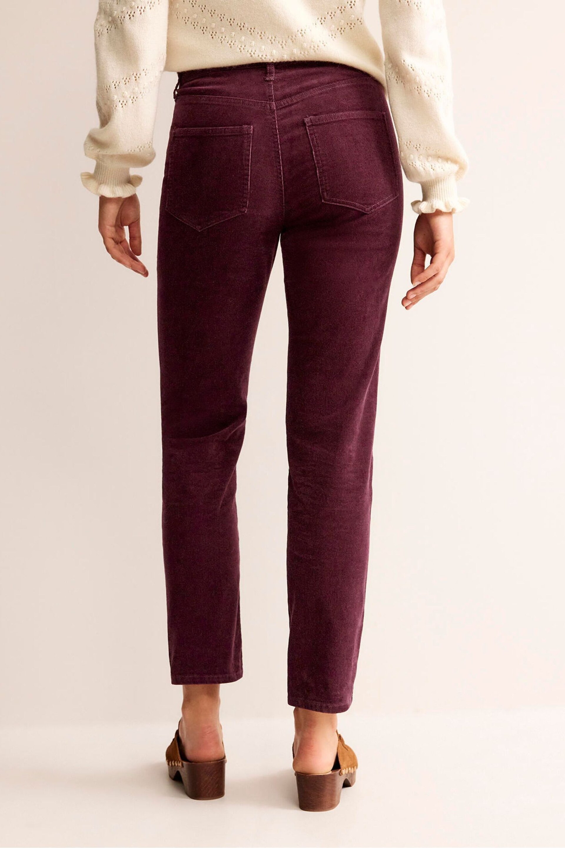 Boden Red Slim Corduroy Straight Jeans - Image 3 of 7