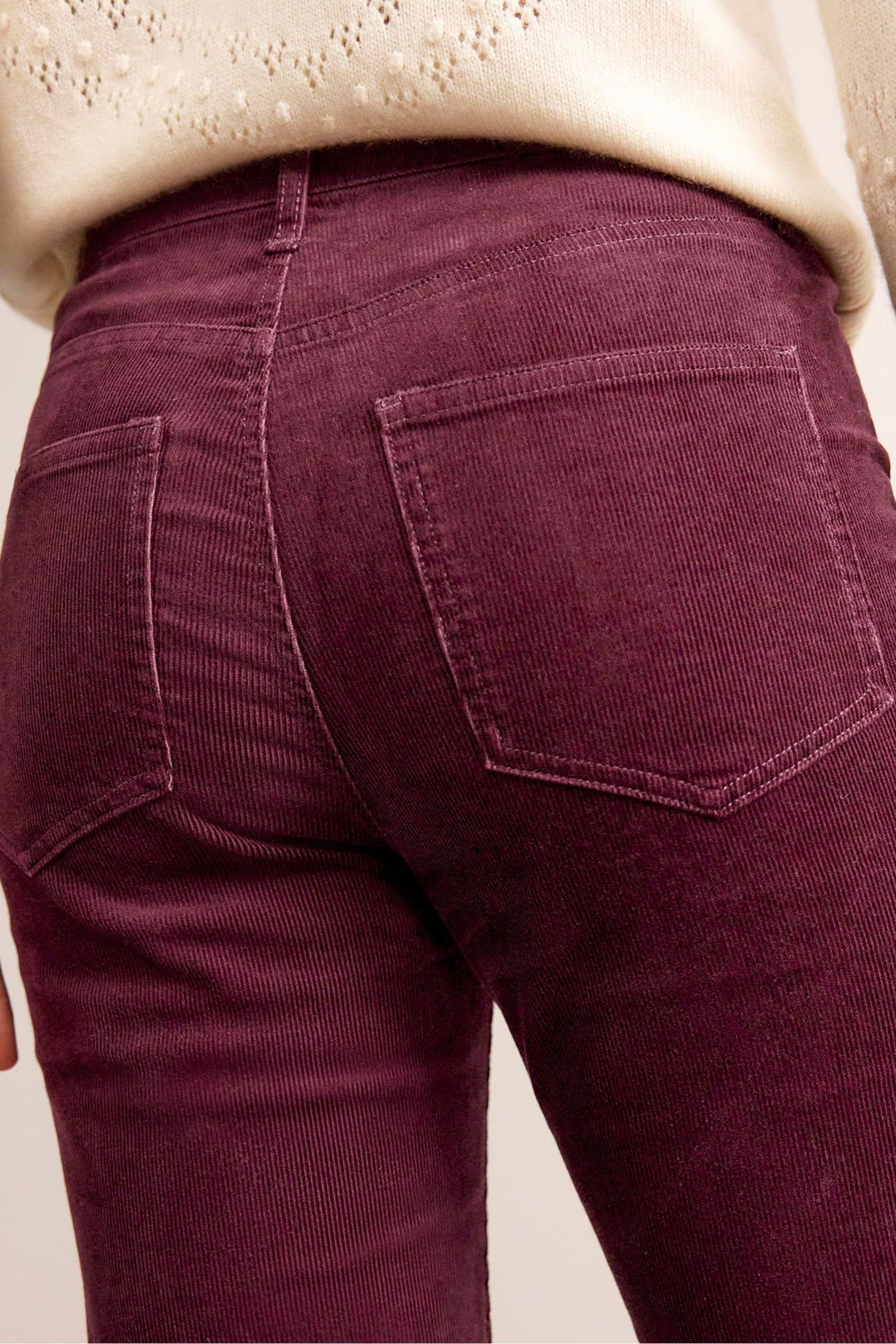 Boden Red Slim Corduroy Straight Jeans - Image 6 of 7