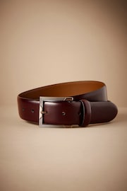 Brown Signature Shiny Leather Belt - Image 2 of 3