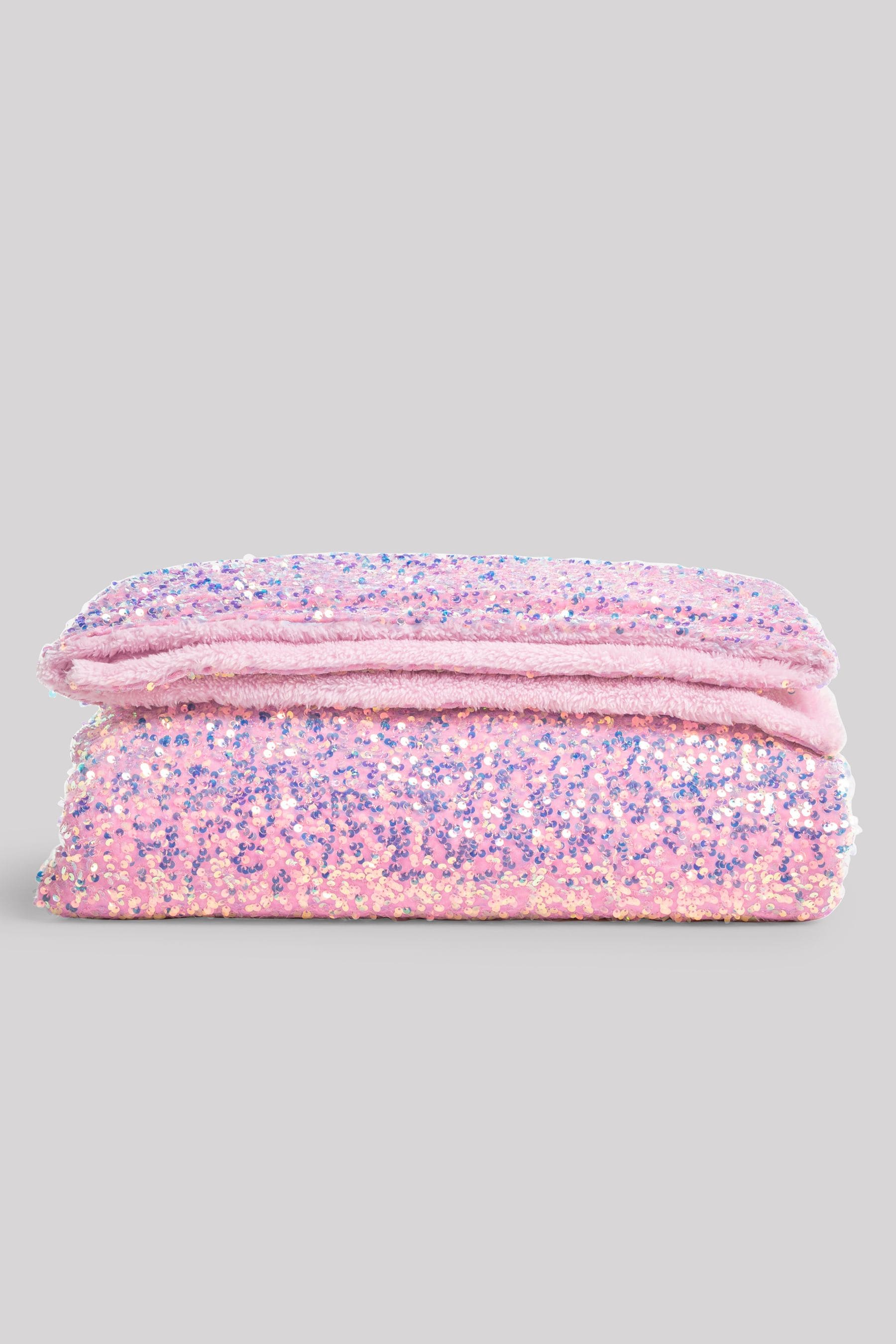 Pink and grey fleece blanket online