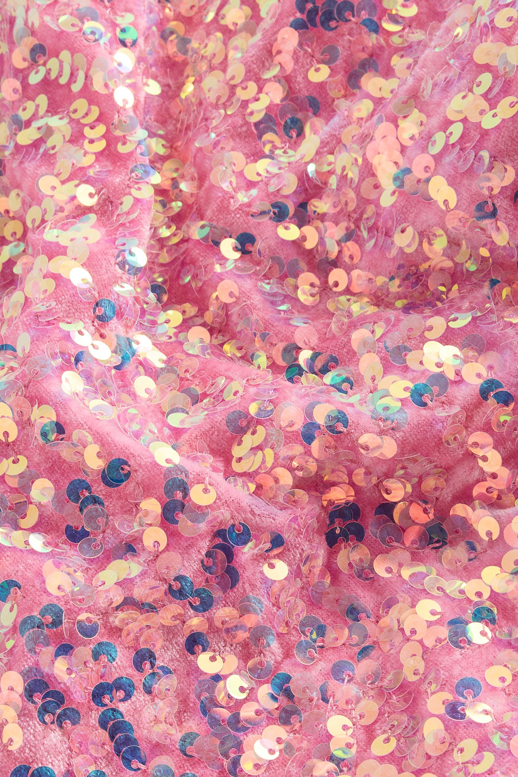 NEXT Pink Sequin Super Soft Fleece Throw Blanket Adult