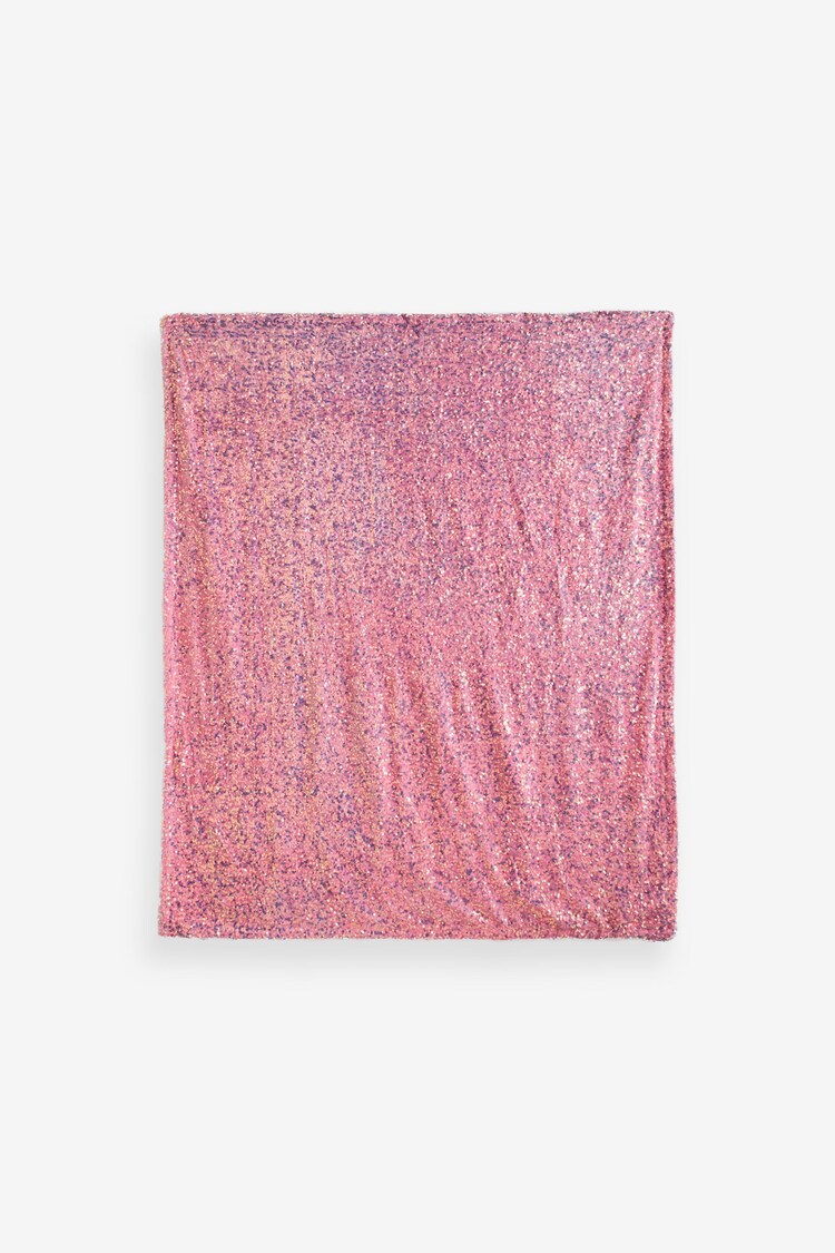 Buy Pink Sequin Super Soft Fleece Throw Blanket from Next Hong Kong