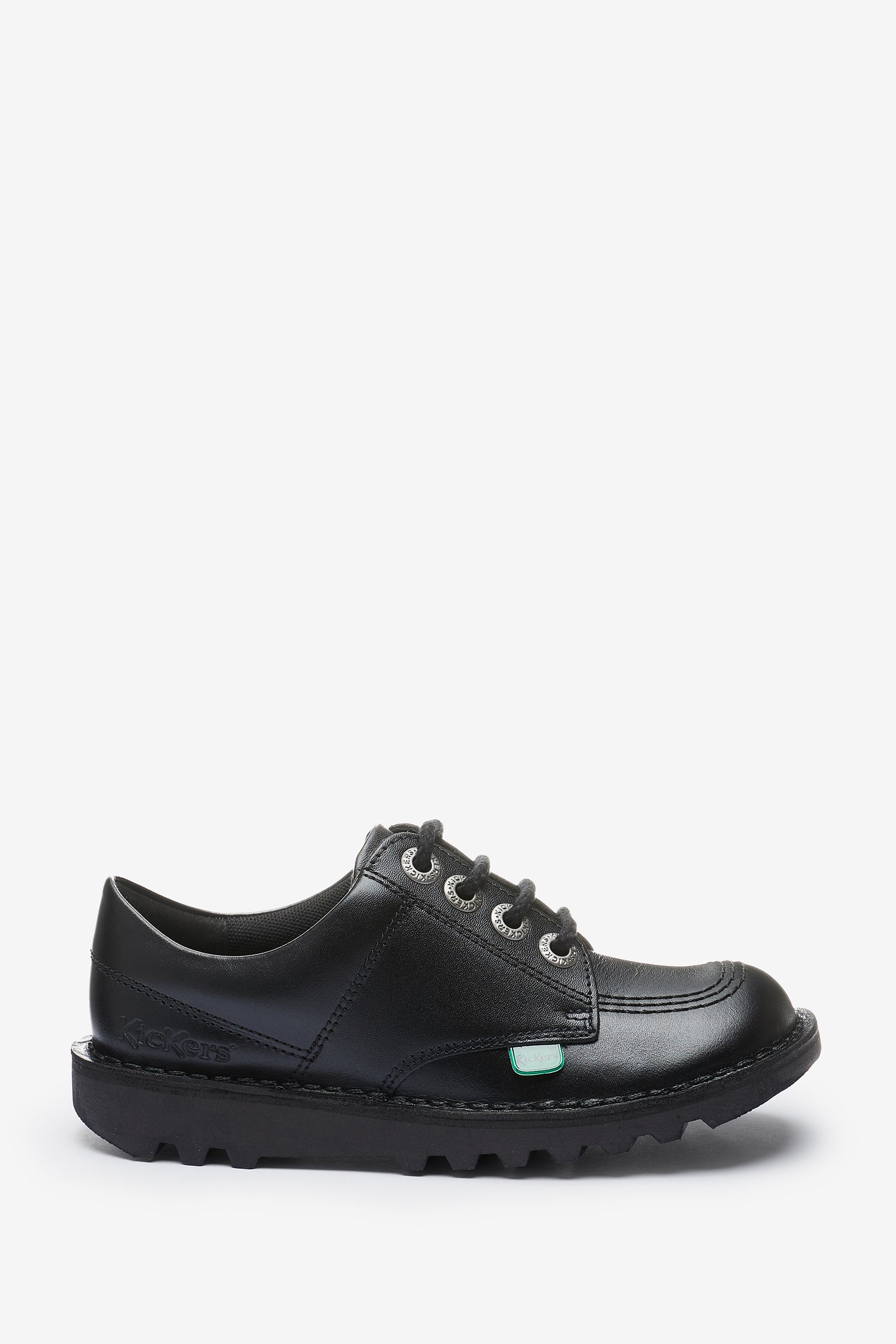 Buy Kickers Black Junior Lo Leather Shoes from Next France