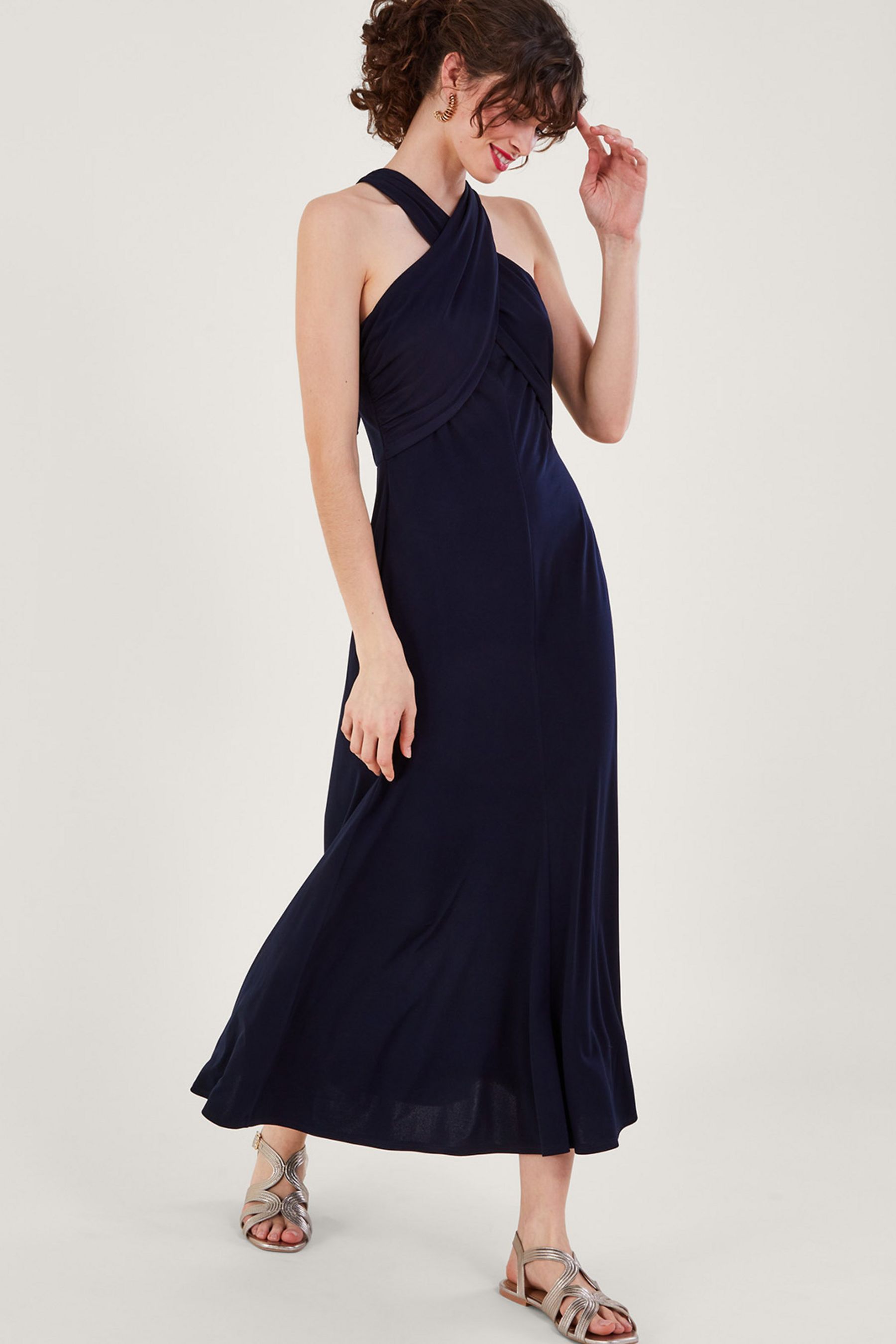 Monsoon blue maxi dress on sale