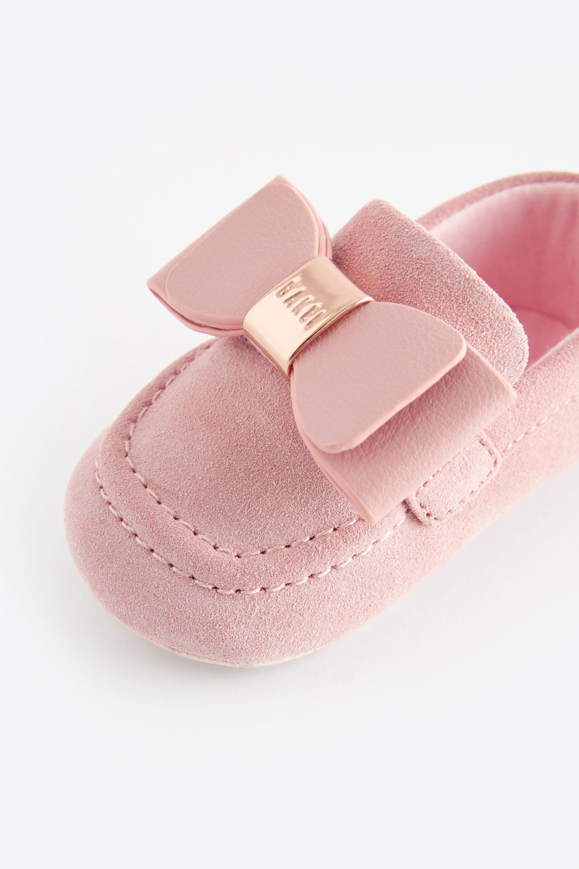 Baker by Ted Baker Baby Girls Loafers Padders with Bow - Image 3 of 6