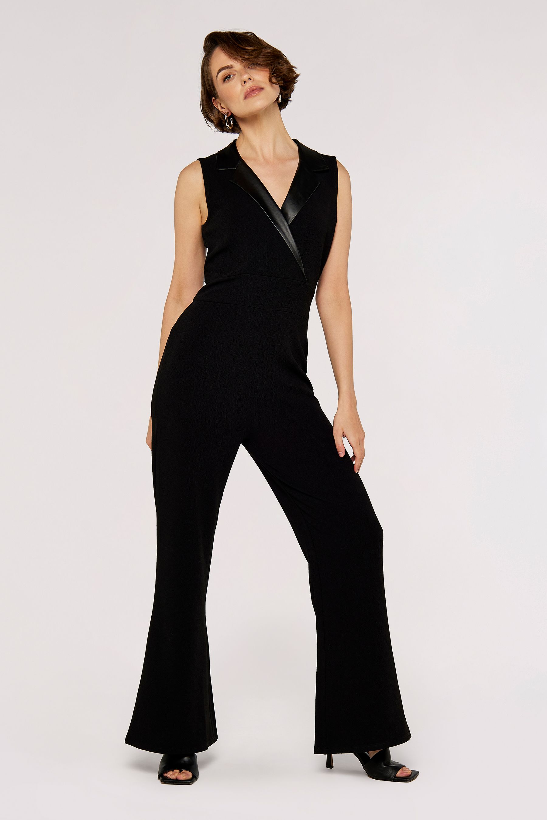 Apricot shop black jumpsuit