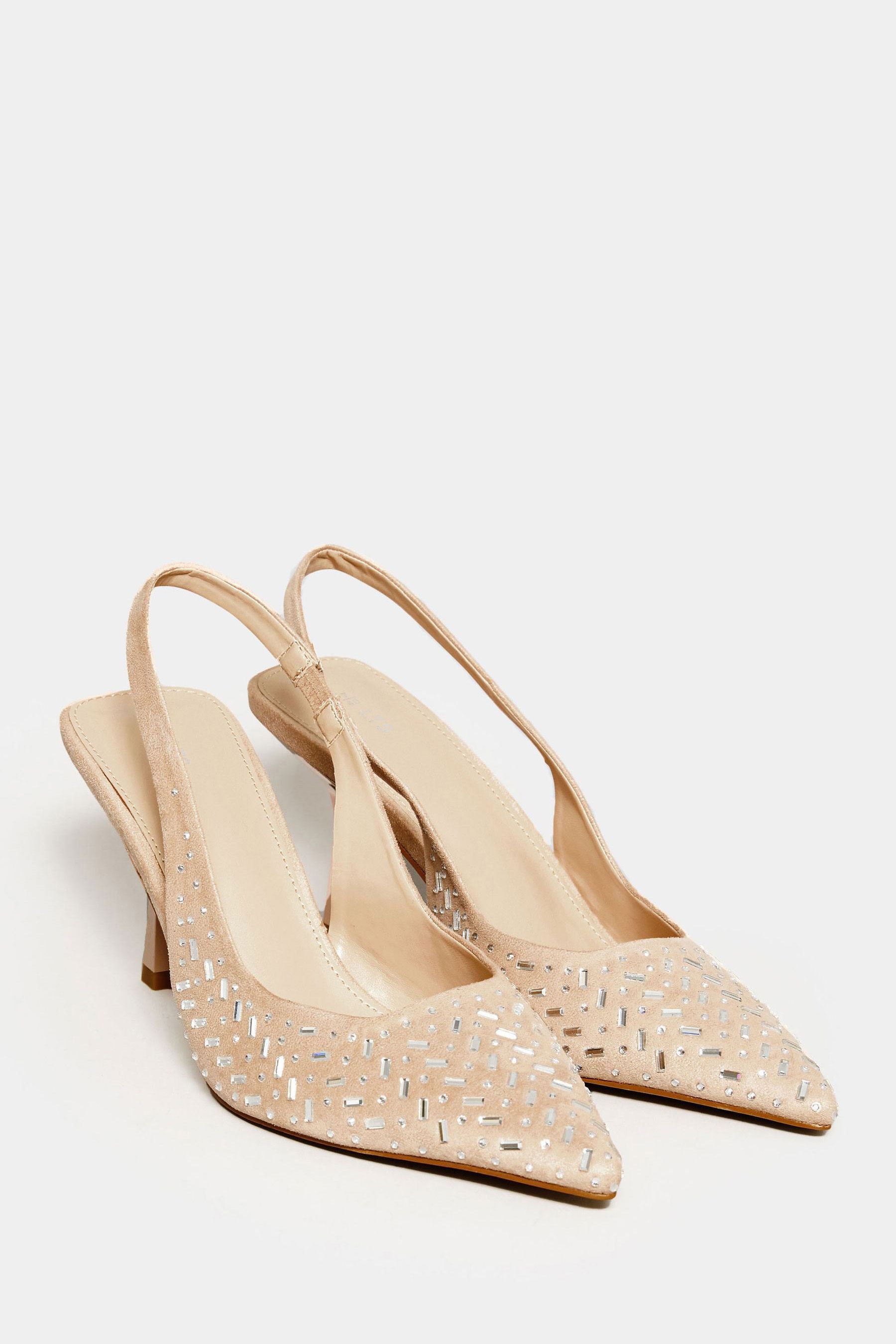 Nude sling back kitten heels 2025