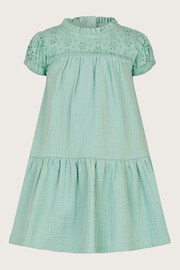 Monsoon Blue Baby Broderie Dress - Image 1 of 3