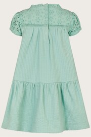 Monsoon Blue Baby Broderie Dress - Image 2 of 3