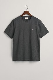 GANT Antracite Grey Melange Shield Logo T-Shirt - Image 5 of 5
