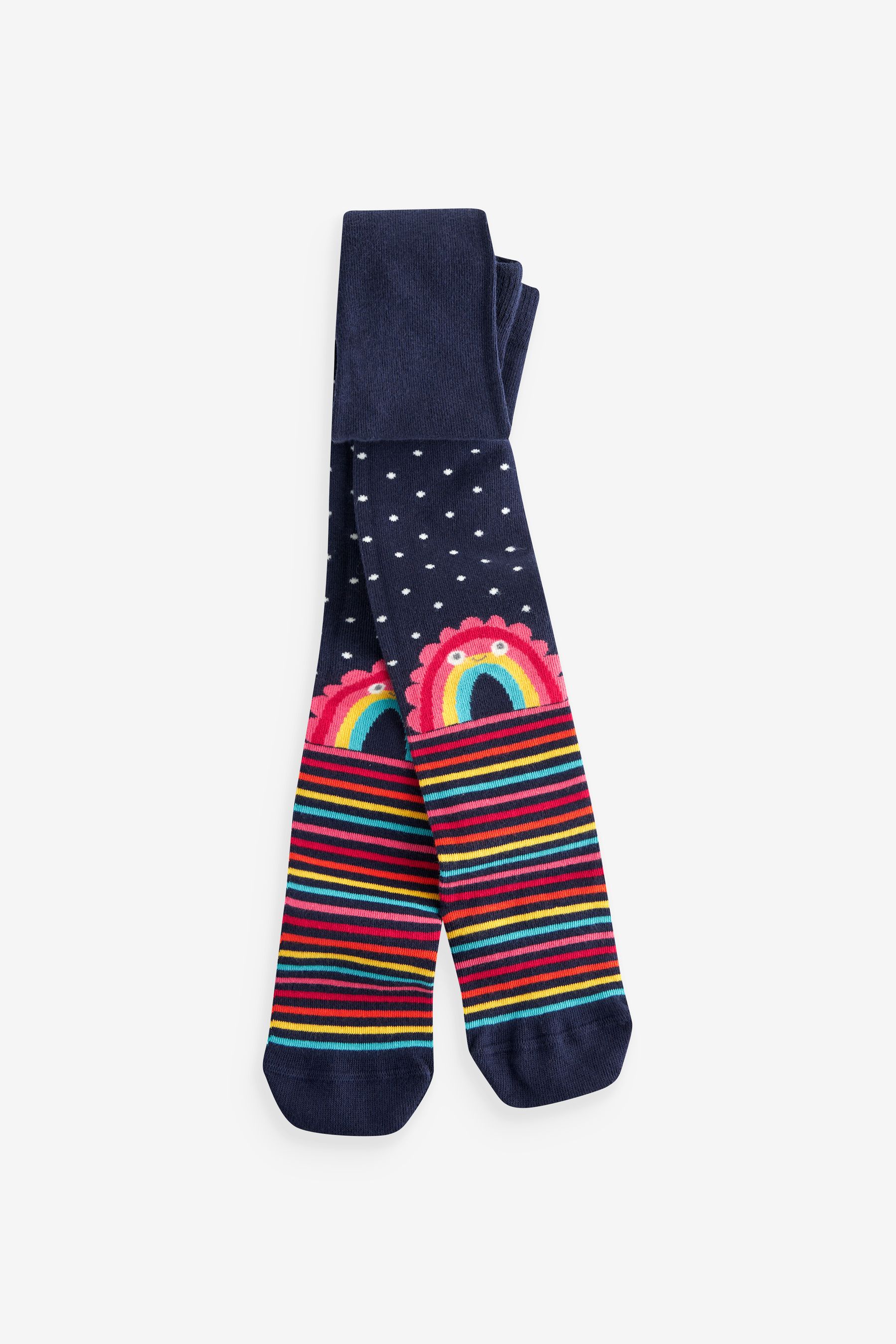 Buy Navy Blue Cotton Rich Rainbow Tights from Next Luxembourg