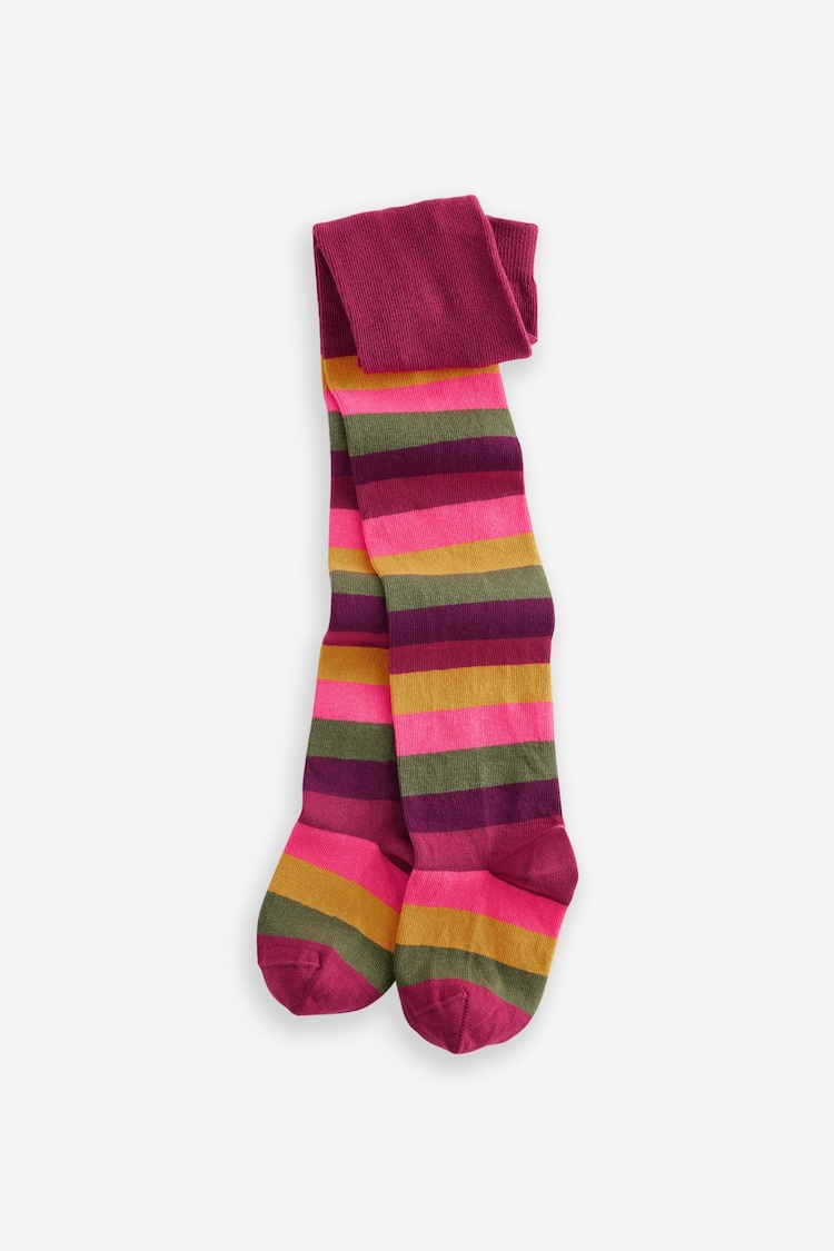 Multi Cotton Rich Stripe Tights - Image 1 of 3