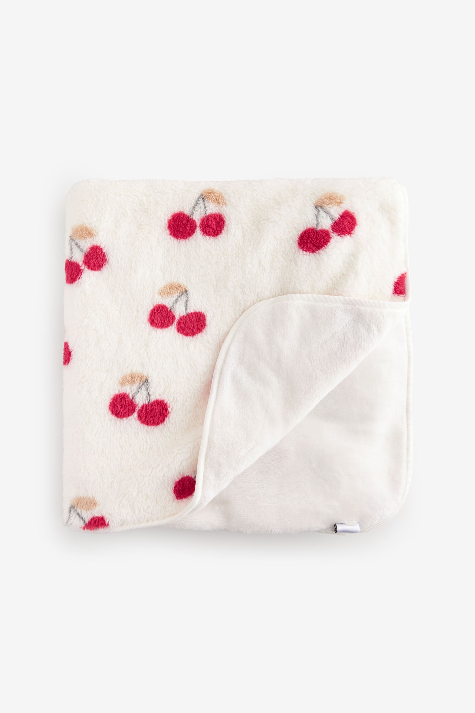 Buy Cream Cherry Fleece Baby Blanket from Next Singapore