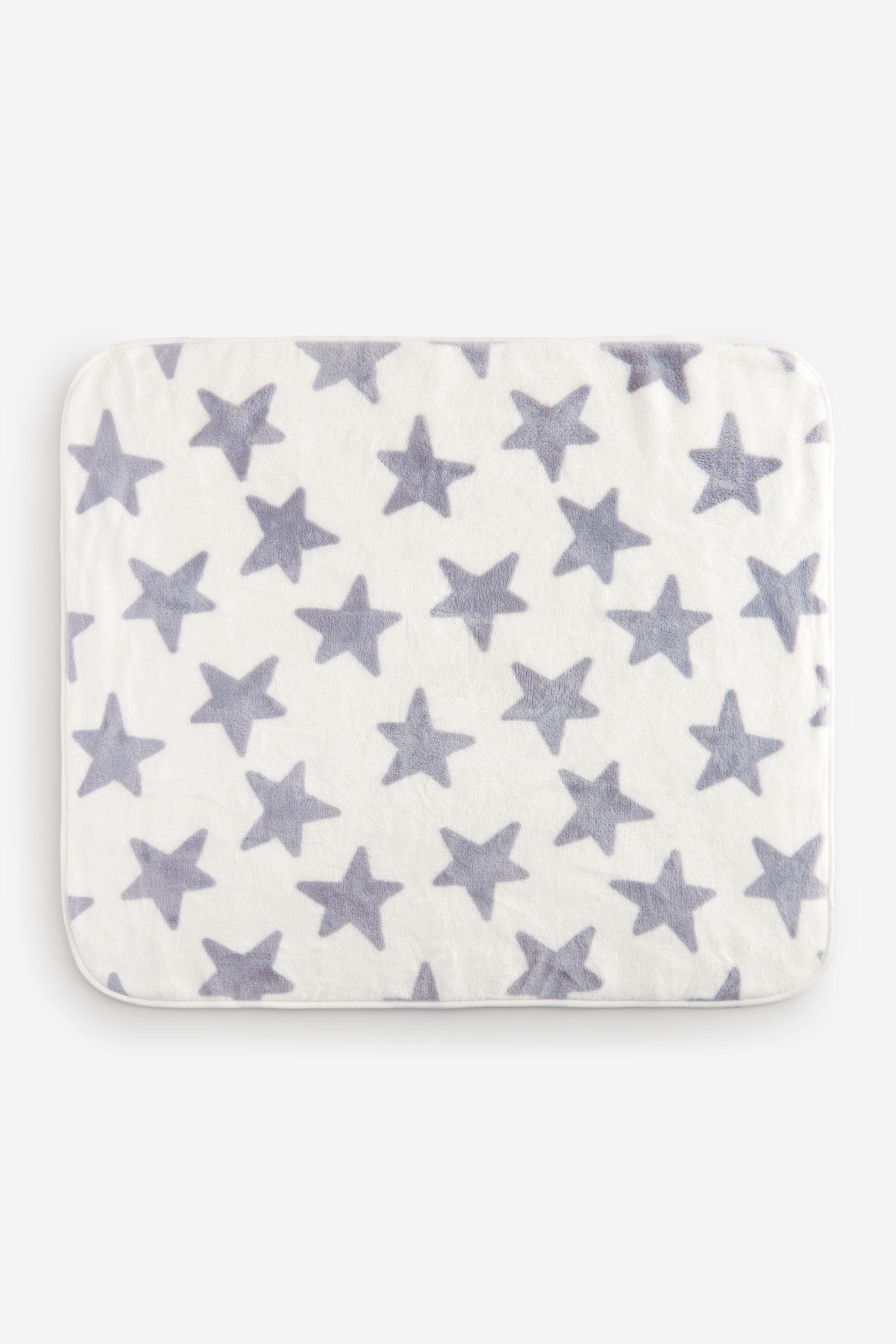 Grey star fleece blanket sale