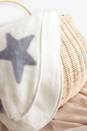 Grey Star Fleece Baby Blanket - Image 5 of 5