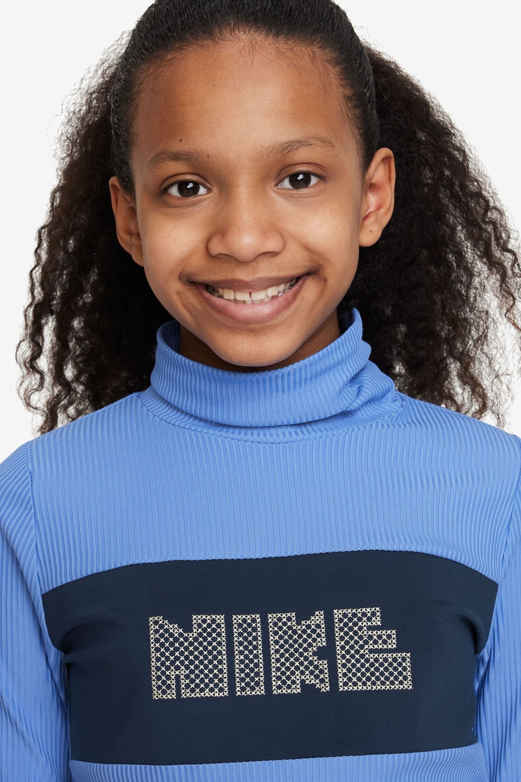 Buy Nike Blue Winterscape Dri FIT Base Layer Polo Shirt from Next Luxembourg