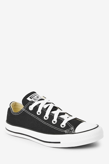 Converse Black Regular/Wide Fit Chuck Taylor All Star Ox Trainers