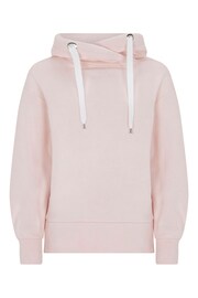 Mint Velvet Pink Cotton Hoodie - Image 3 of 4