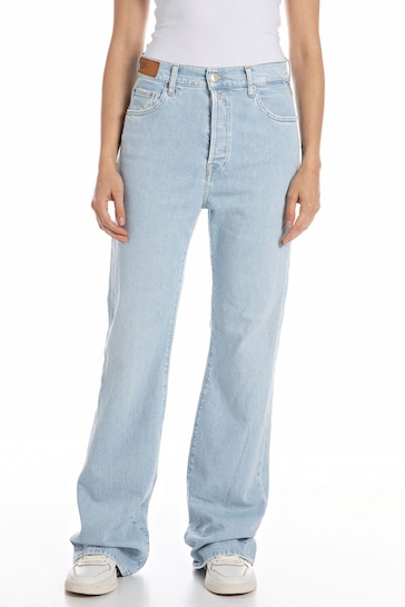 Replay Becka Baggy Flare Fit Jeans