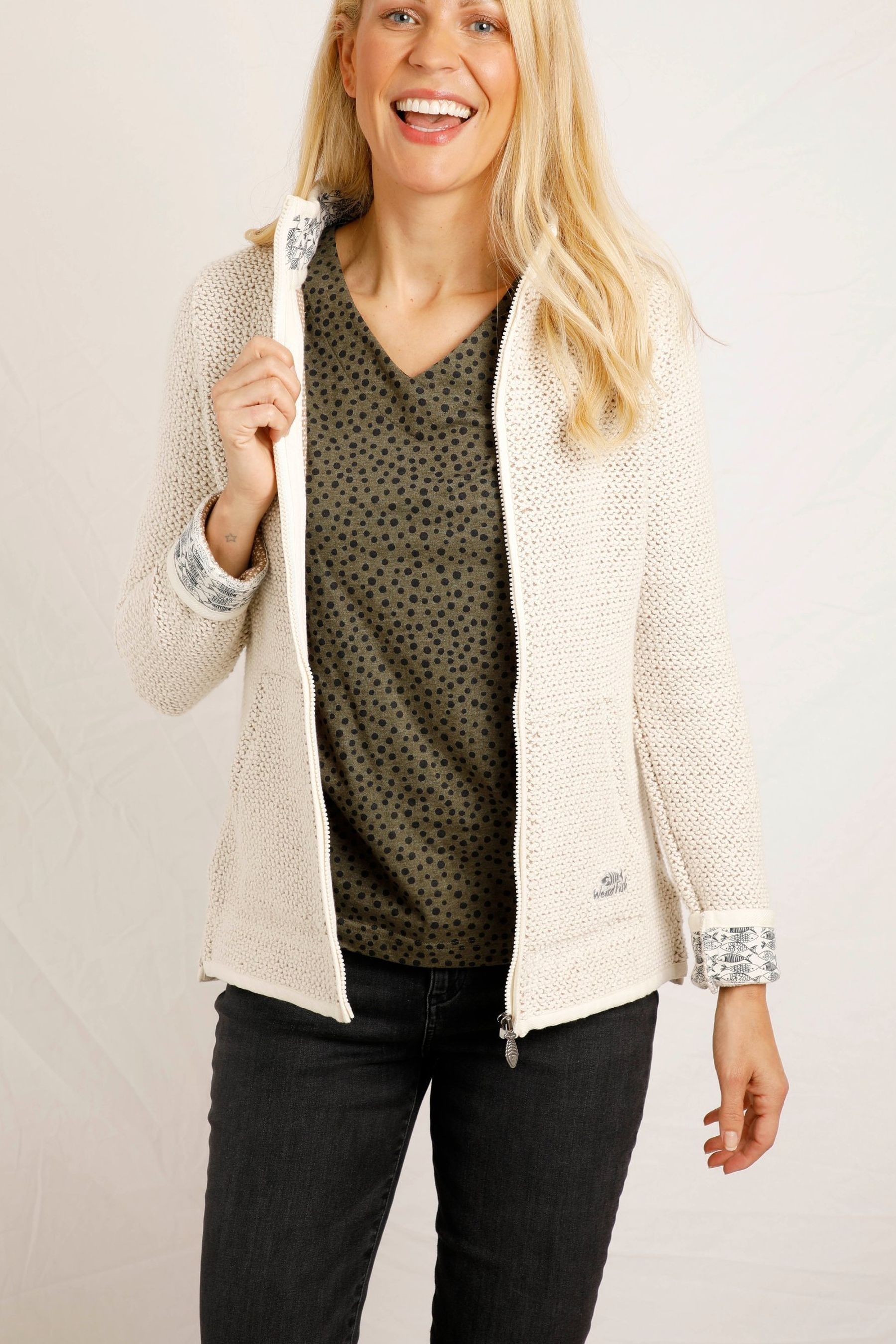 Buy Weird Fish Sontee Eco Full Zip Macaroni Jacket from the Next