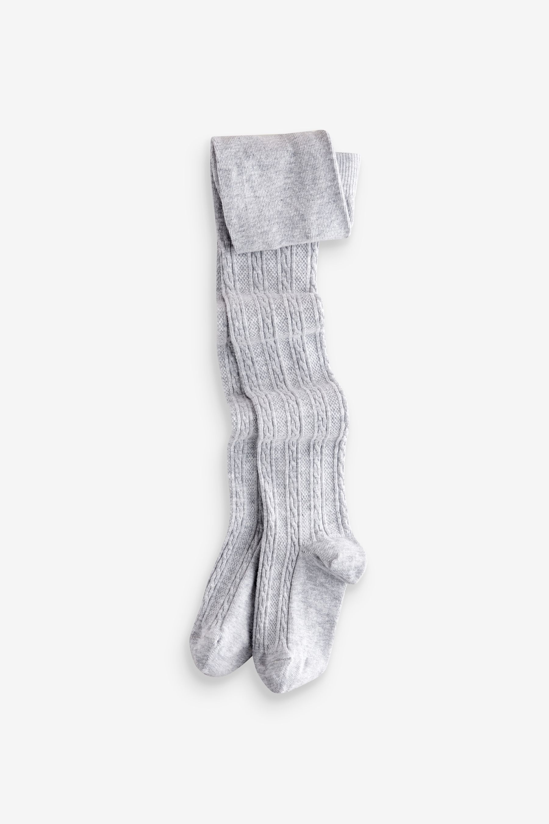 Buy Pink Grey and Cream Cotton Rich Cable TIghts 4 Pack from Next Luxembourg