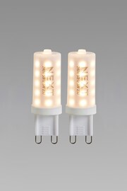 2 Pack 3W LED G9 Dimmable Light Bulbs - Image 1 of 4