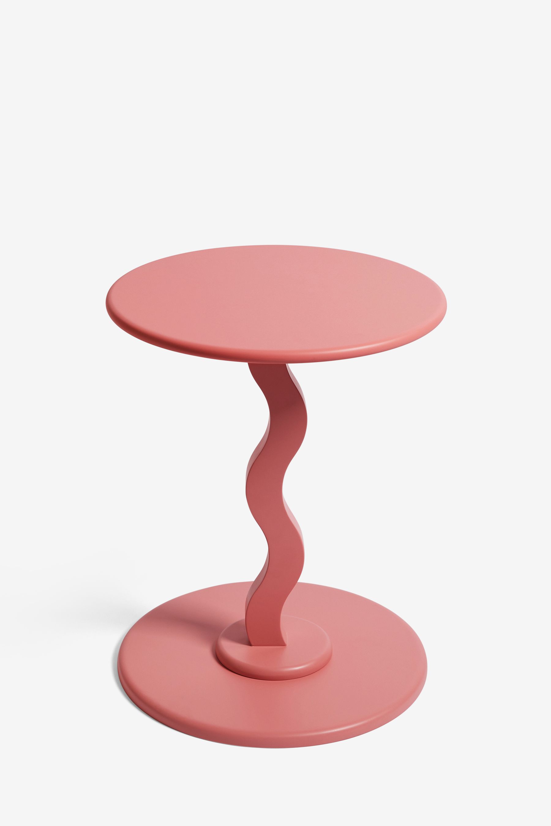 Pink Wiggle Side Table