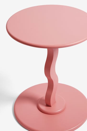 Pink Wiggle Side Table