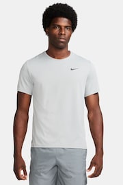 Nike Light Grey Miler Dri-FIT UV Running T-Shirt - Image 2 of 13