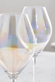 Set of 4 Iridescent Vienna Wine Glasses - Image 3 of 4