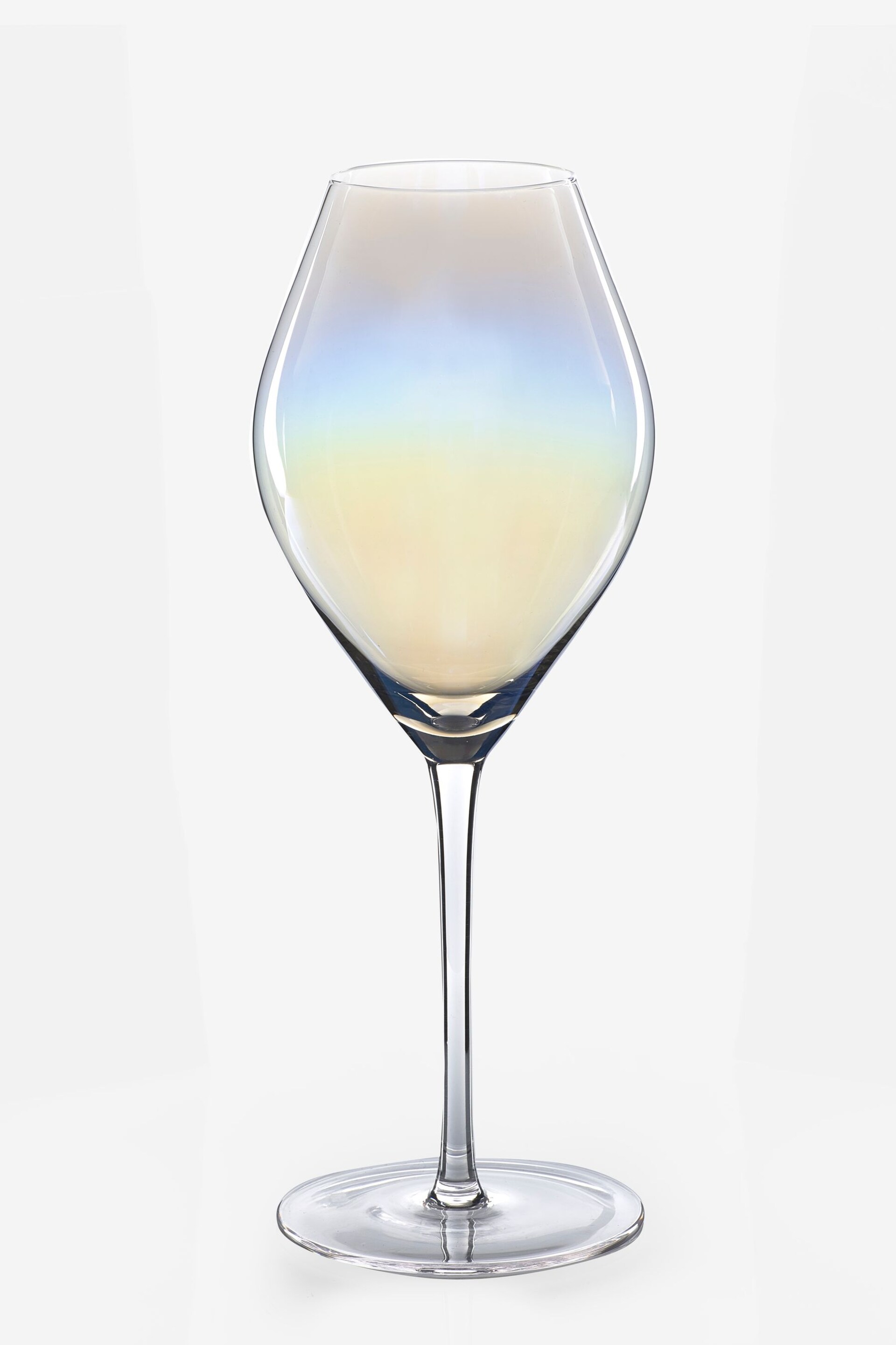Set of 4 Iridescent Vienna Wine Glasses - Image 4 of 4