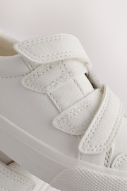 White Wide Fit (G) Two Strap Touch Fastening Trainers - Image 6 of 7