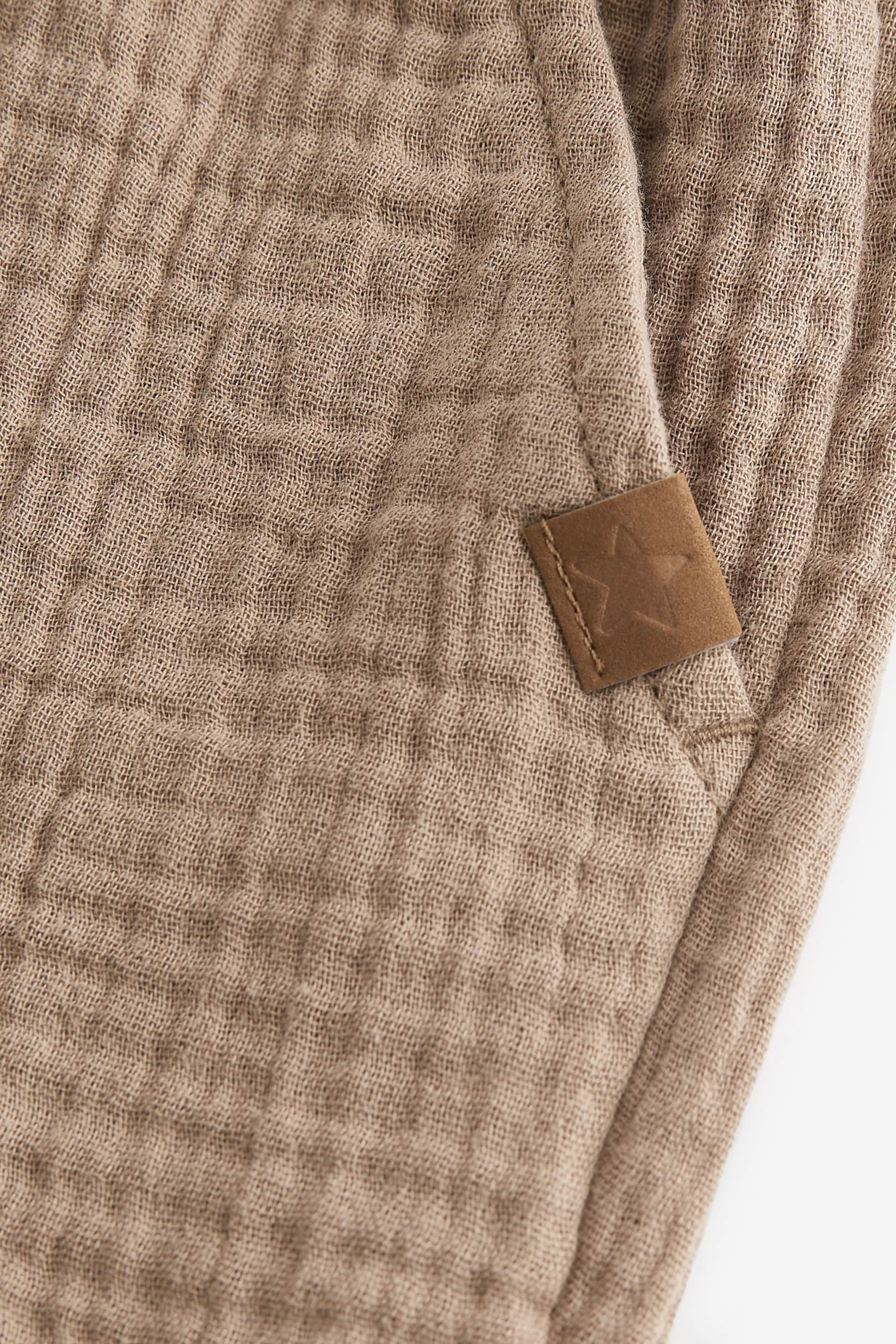 Tan Brown Soft Textured Cotton Shorts (3mths-7yrs) - Image 7 of 7