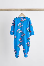 Multi Bright Baby 4 Pack Footed Sleepsuits (0-3yrs) - Image 5 of 13