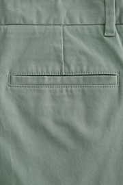 Light Green Straight Fit Stretch Chinos Trousers - Image 9 of 9