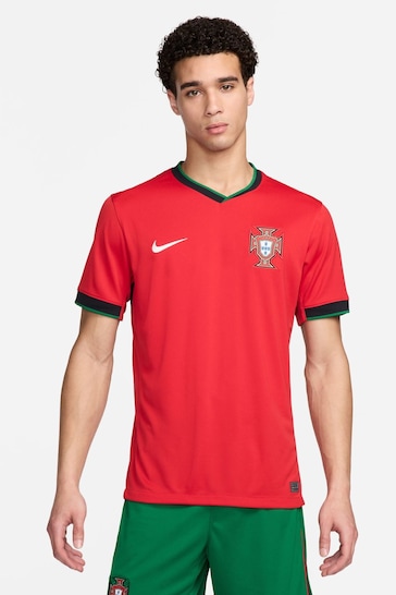 Nike Red Dri-FIT Portugal Stadium Home Football Shirt