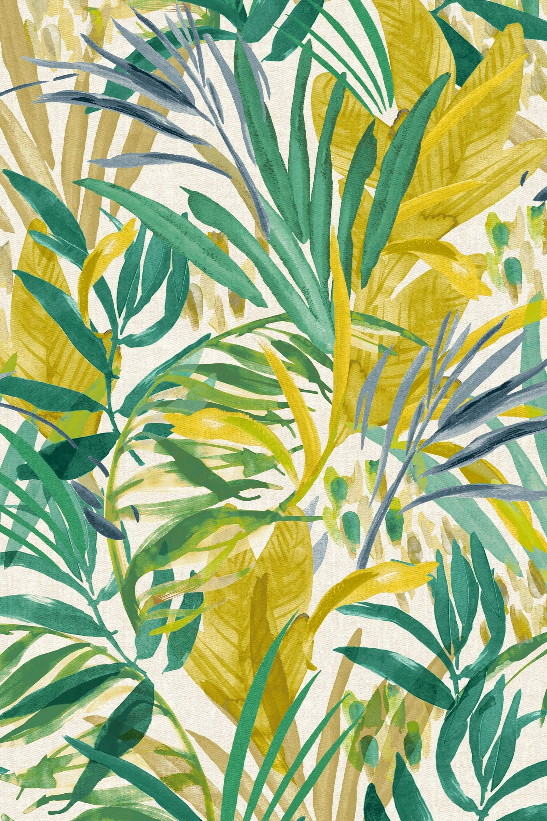 Green Wonderland Jungle Leaves Green Wallpaper - Image 5 of 6