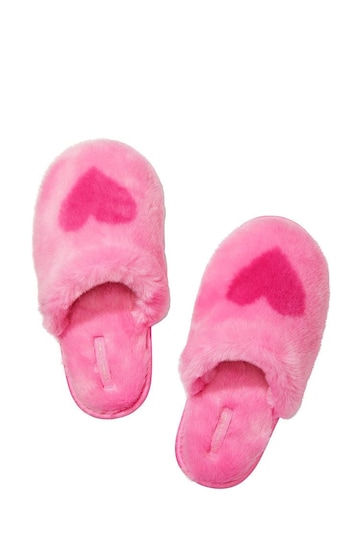 Victoria's Secret Hollywood Pink Heart Slippers
