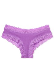 Victoria's Secret Purple Paradise Lace Waist Cheeky Knickers - Image 3 of 3