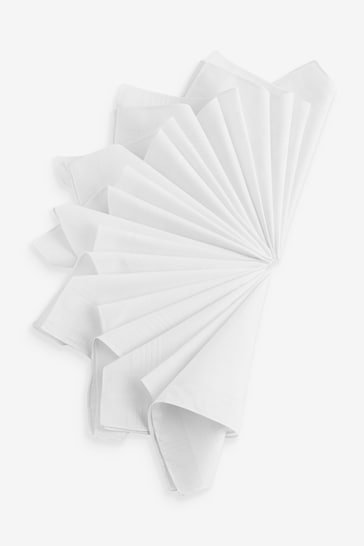 White Handkerchiefs Seven Pack