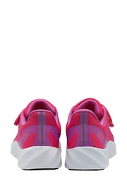 Gola Pink Alzir Twin Bar Quick Fasten Kids Training Trainers - Image 3 of 4