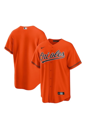 Nike Orange Baltimore Orioles Official Replica Alternate Jersey Shirt