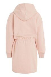 Calvin Klein Kids Pink Monogram Peplum Dress - Image 2 of 2