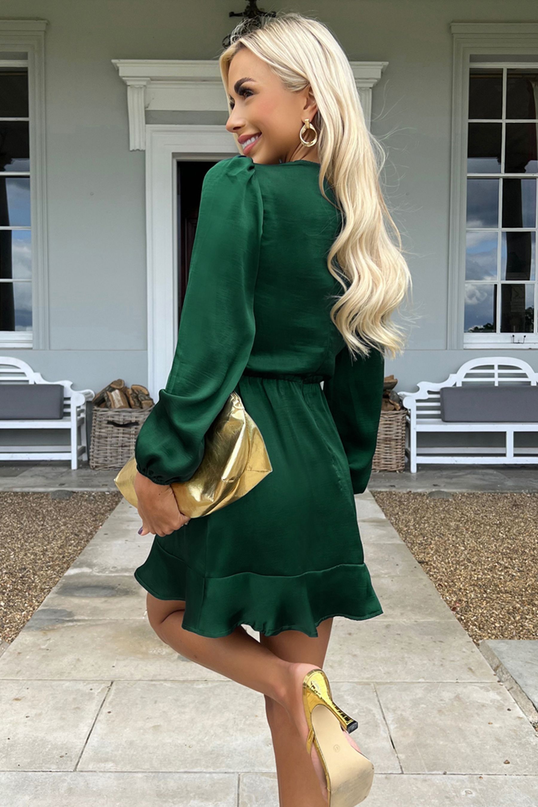 Ax paris long sleeve mini dress outlet