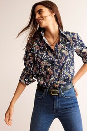 Boden Dark Blue Sienna Cotton Shirt - Image 3 of 5