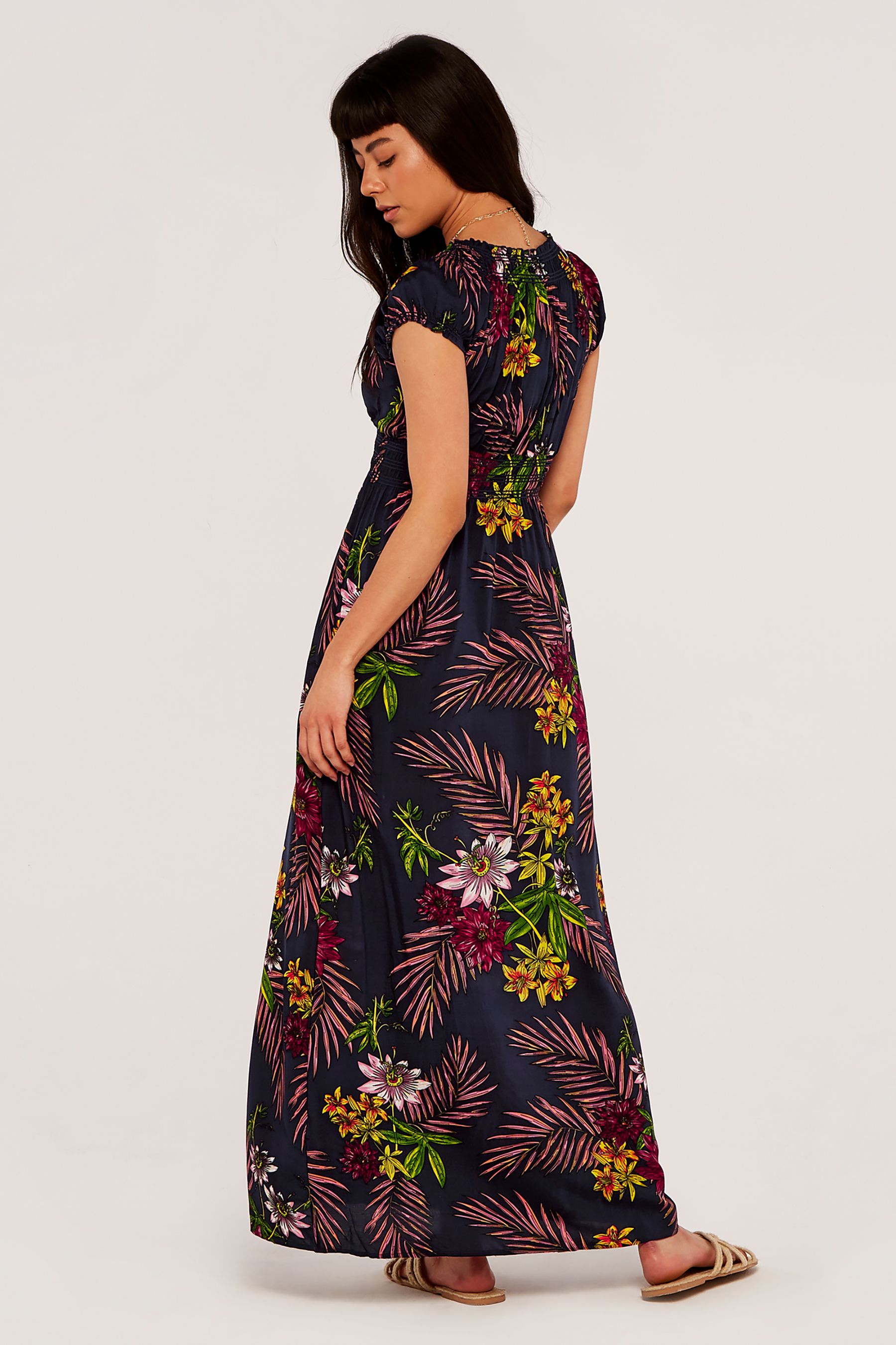 Apricot smock maxi dress hotsell