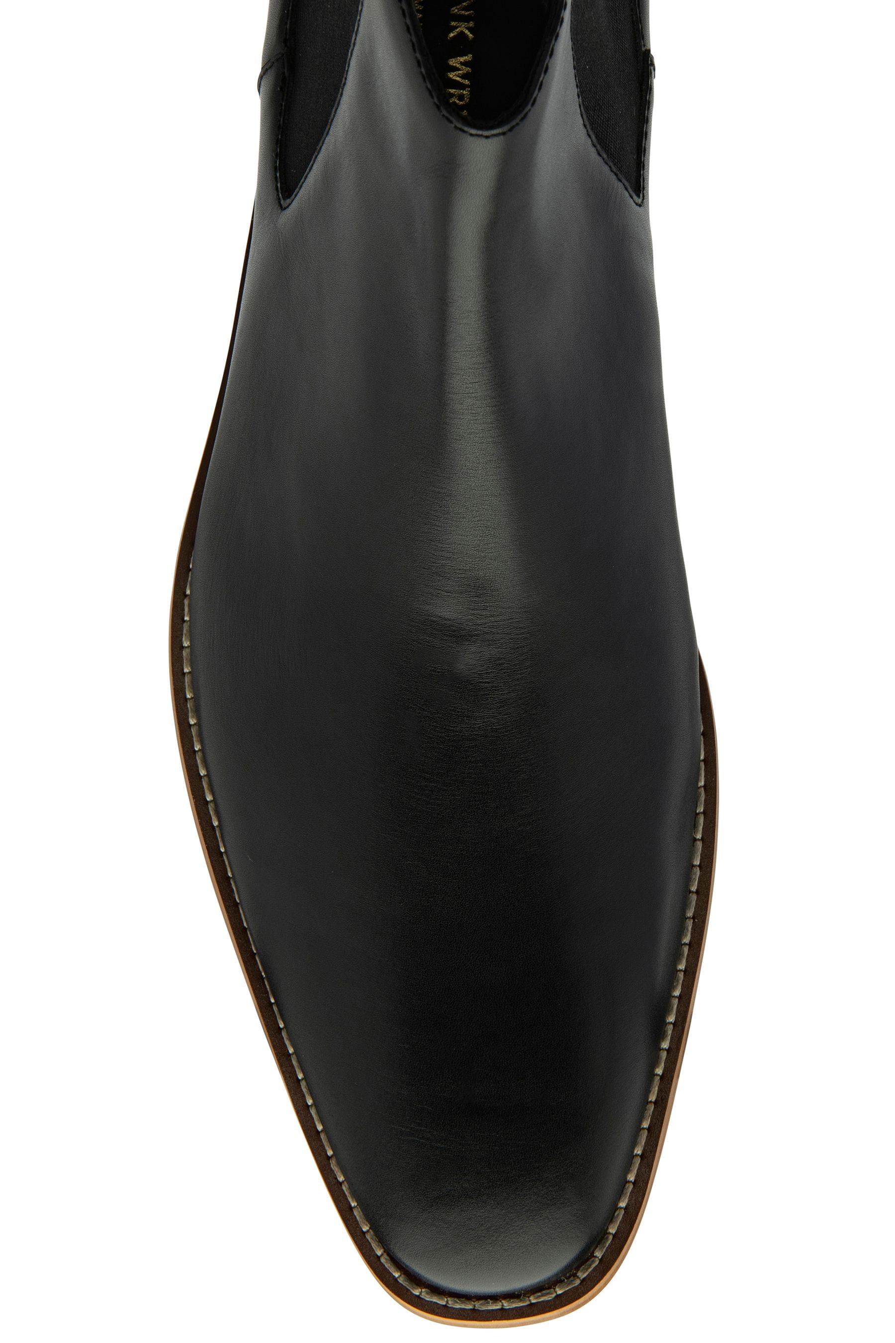 Buy Frank Wright Black Leather Chelsea Mens Boots from Next France