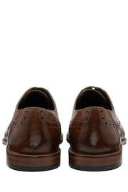 Frank Wright Brown Leather Lace-Up Mens Brogues - Image 3 of 4