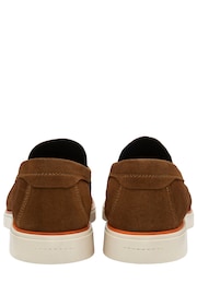 Frank Wright Brown Suede Slip-On Mens Loafers - Image 3 of 4